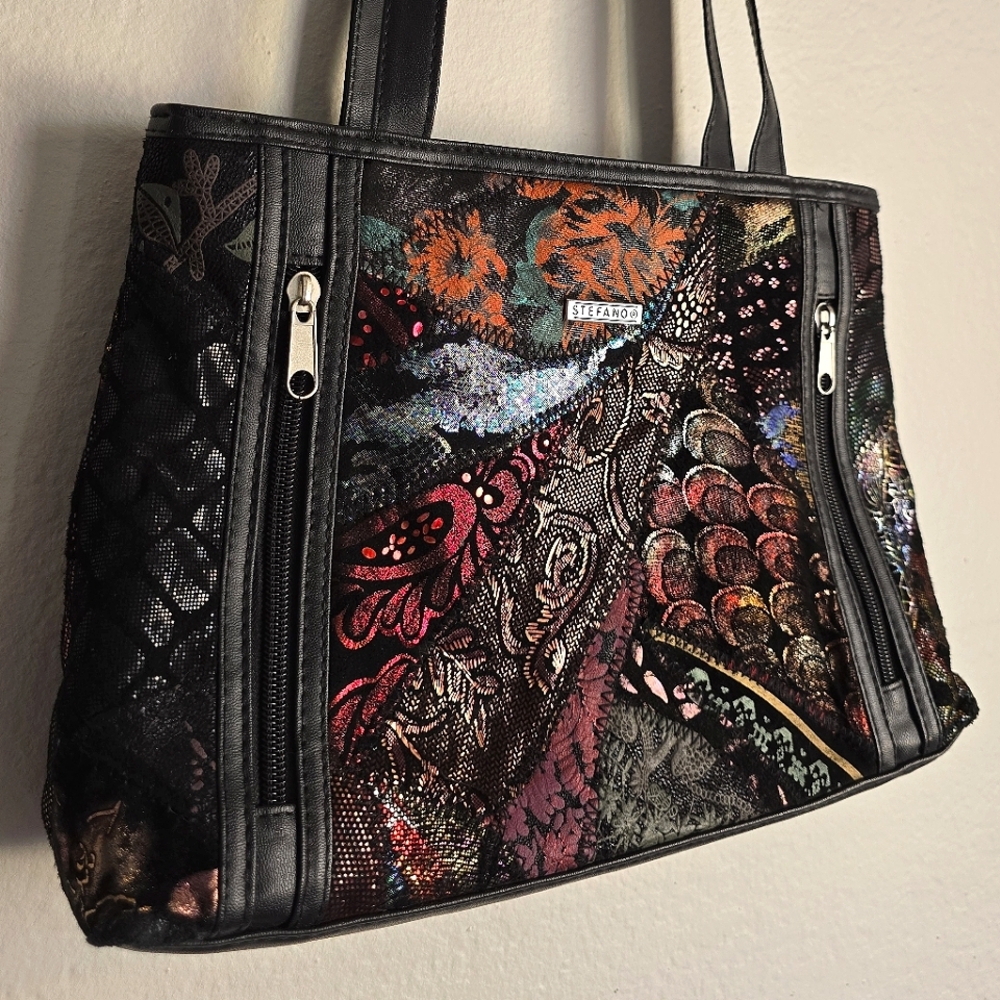 90's Metallic Patchwork Purse - image 3